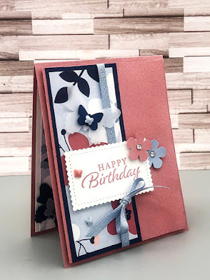 Birthday cards are always a great place to have Happy Thoughts!  Click here to learn how I used the Happy Thoughts Stamp Set with the Paper Blooms DSP