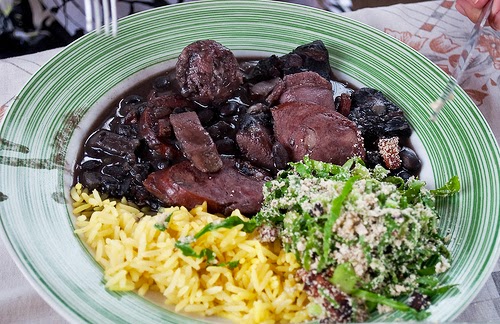Recetas de cocina saludables y fáciles: Feijoada brasileña Brasil Frijoles Carne 