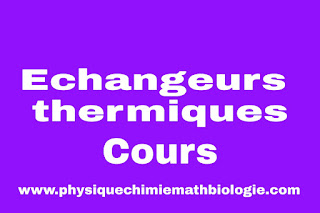 Cours d'Echangeurs thermiques PDF