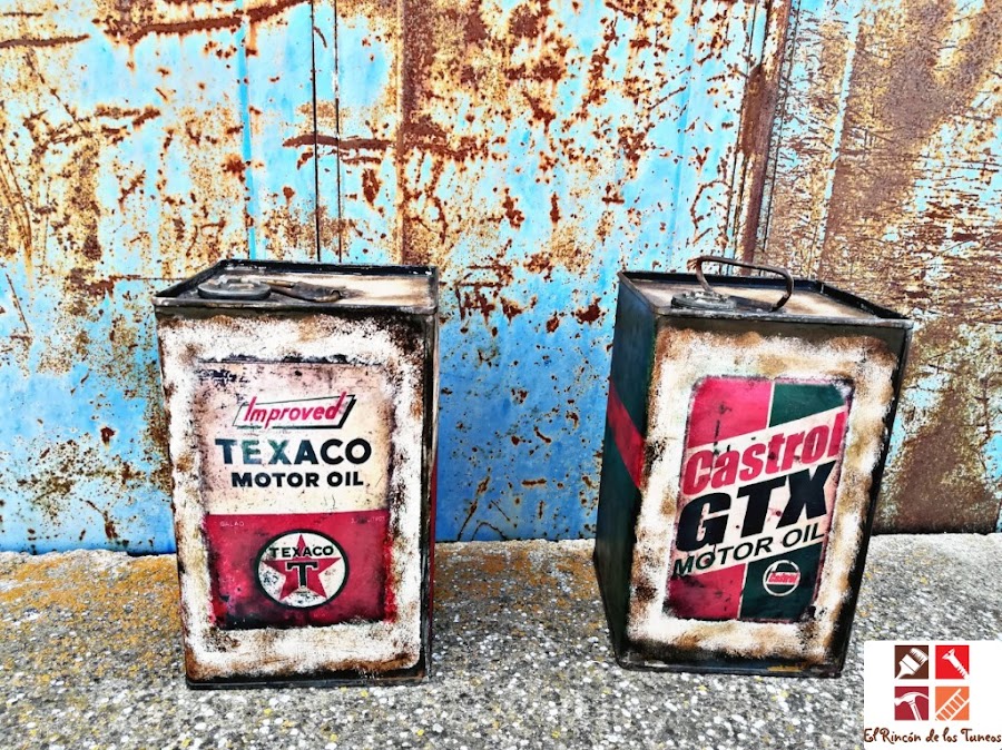 tunear latas de aceite