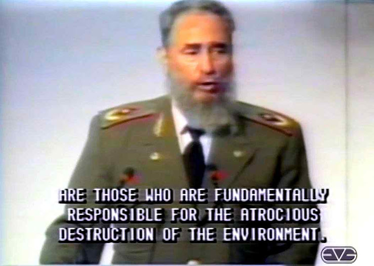 Fidel Castro sublinhou que a revolução ecológica vinha a completar as velhas metas do marxismo ortodoxo