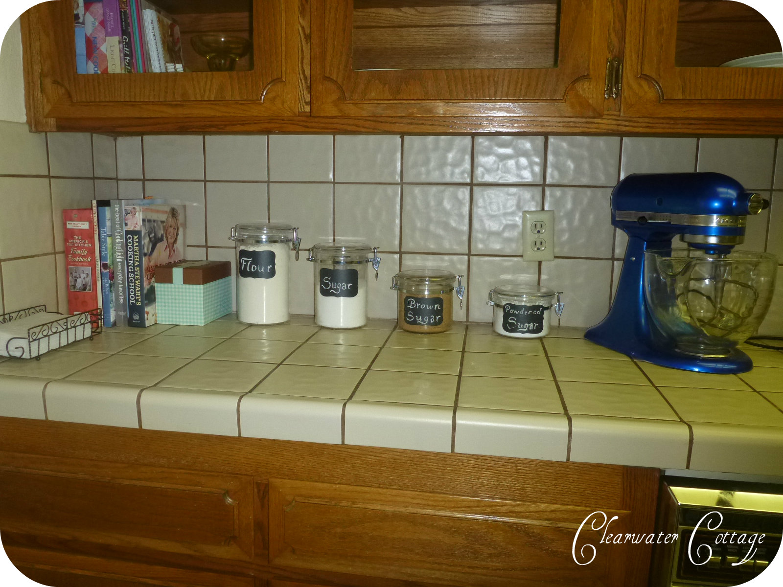Clearwater Cottage Labeled Baking Canisters