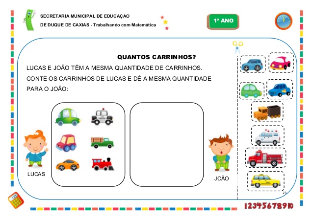 caderno de atividades matematica 1 ano fundamental