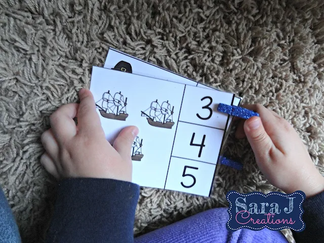 Thanksgiving counting clip cards are an easy way to practice counting objects up to 30.  Grab your freebie now!