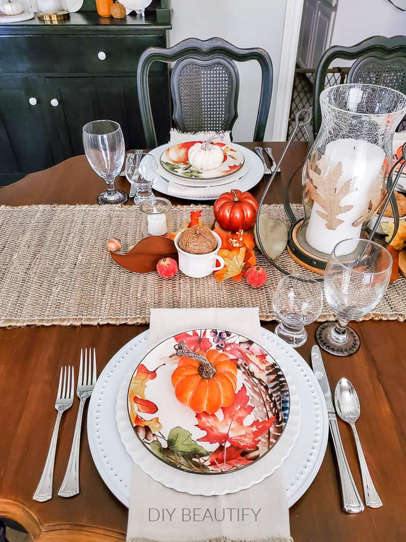 Simple Fall Tablescape Decorating Ideas Diy Beautify Creating Beauty At Home