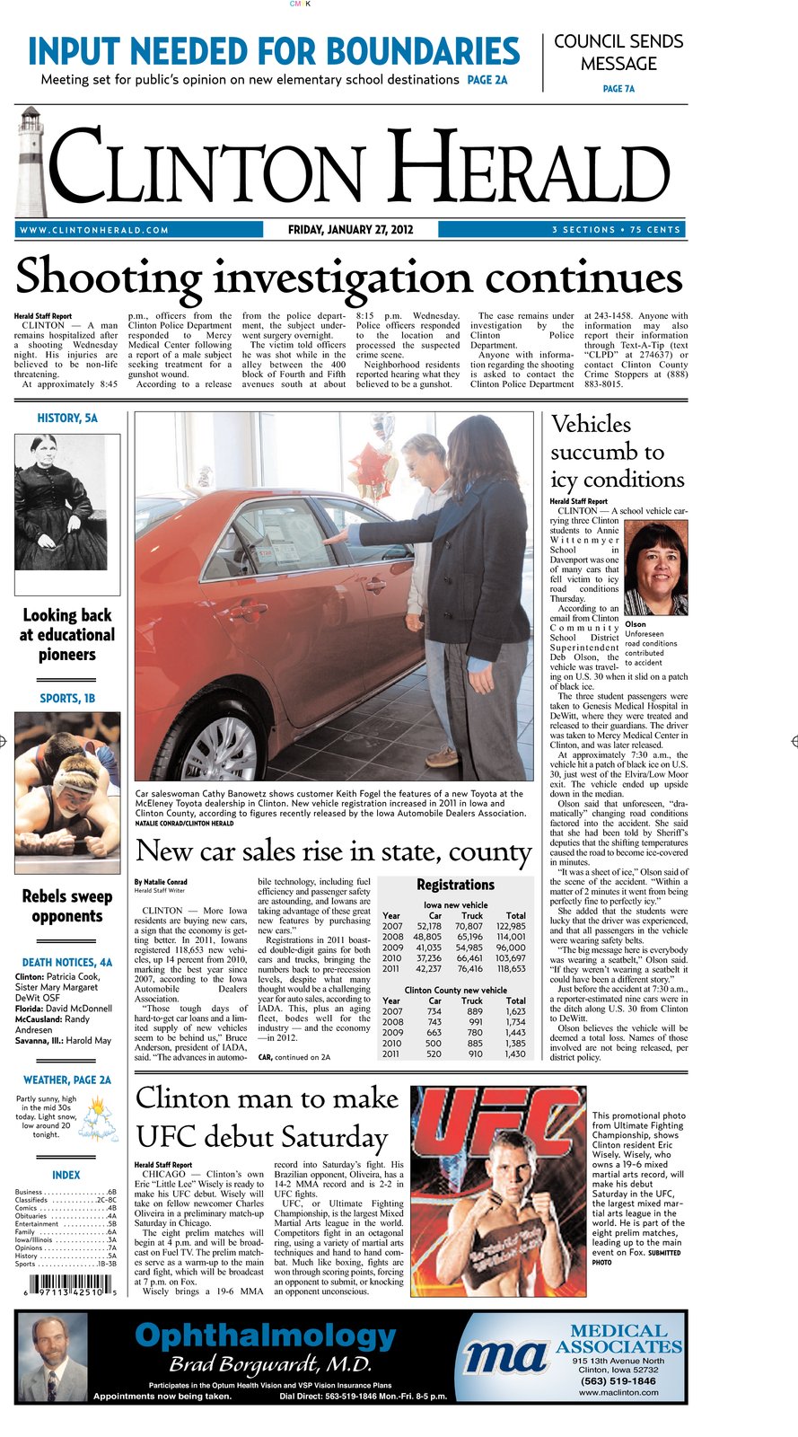 McEleney Chevrolet Buick GMC Toyota McEleney's makes front page news