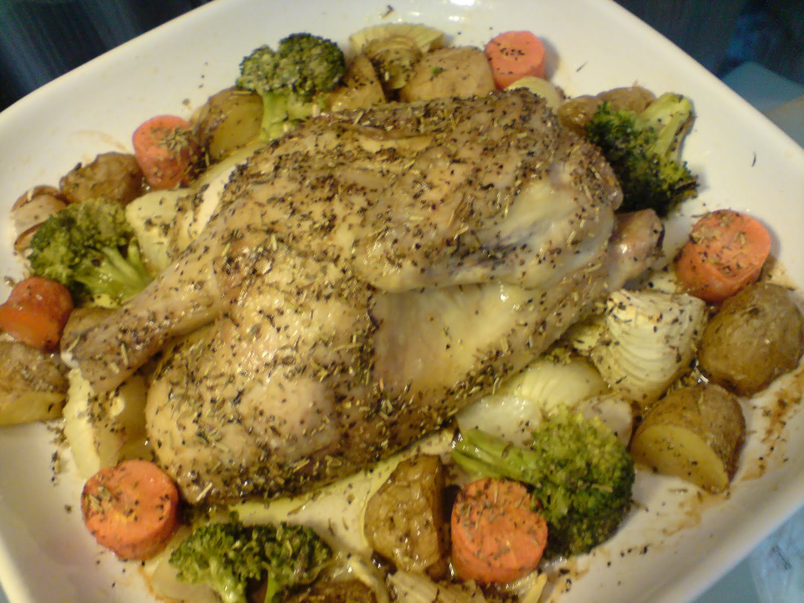 Roasted Chicken with Vegetables | Shan's Recipes