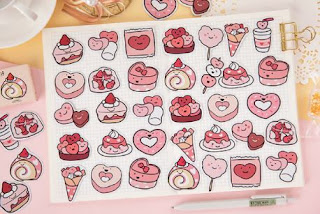 Pink Dessert Stickers