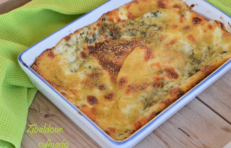 Zibaldone culinario Lasagne al pesto di basilico e scamorza