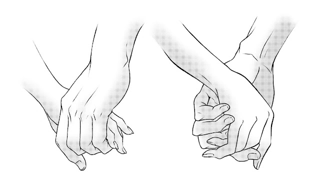 How to draw pure couples' hands