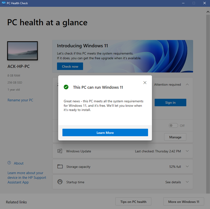 PC에서 Windows 11을 실행할 수 있는지 확인하는 방법