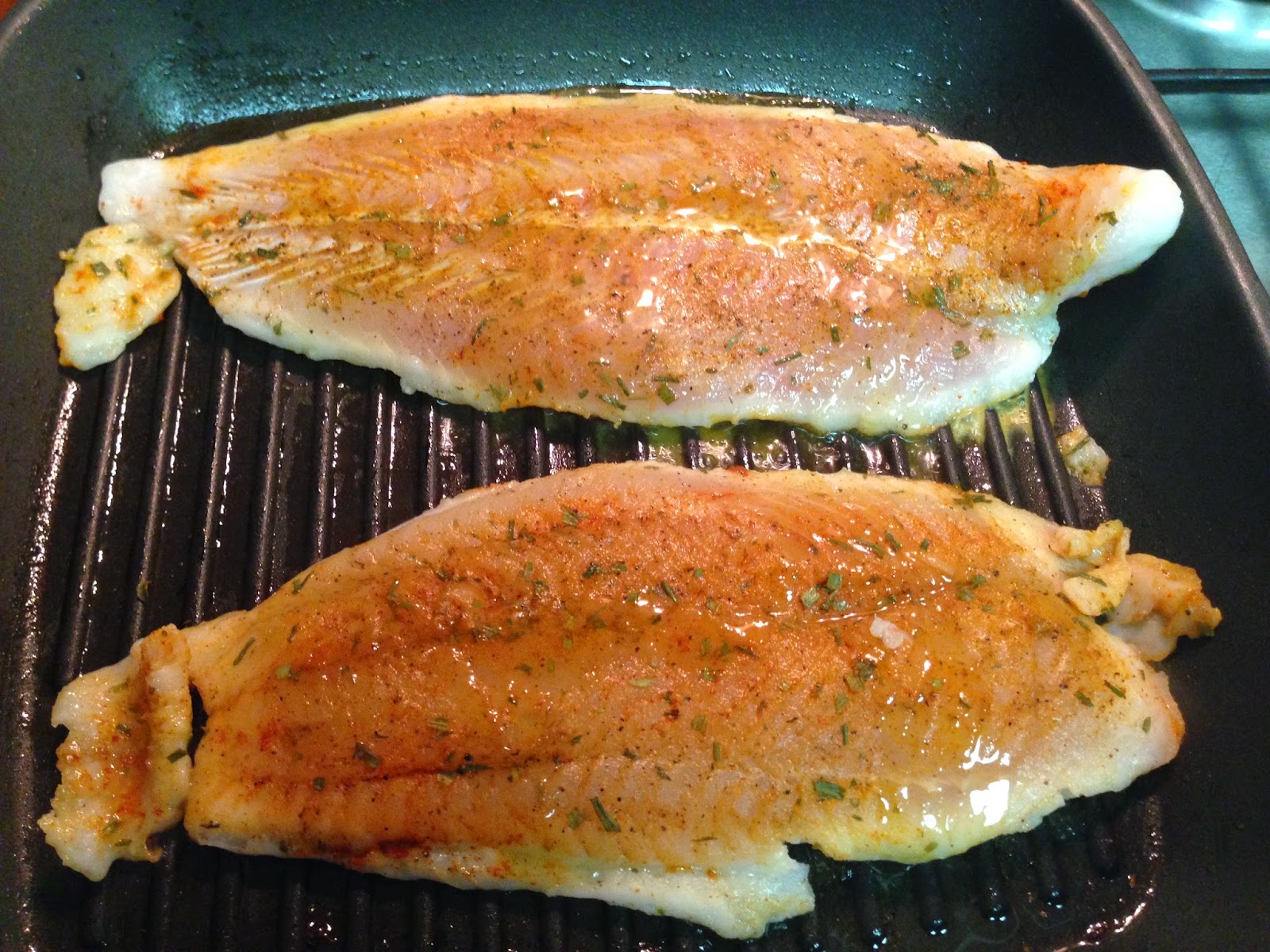 Grilled Turmeric White Fish