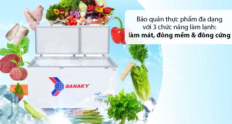 Tủ đông Inverter Sanaky VH-8699HY3 860 lít