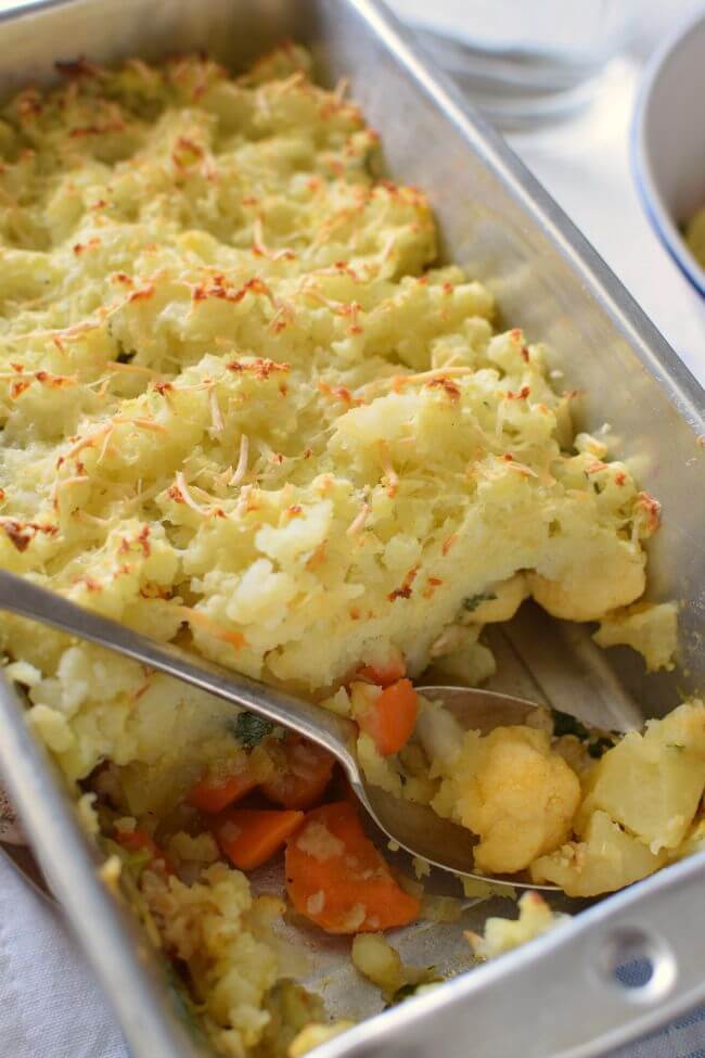 Pastel de vegetales al horno Bizcochos y Sancochos