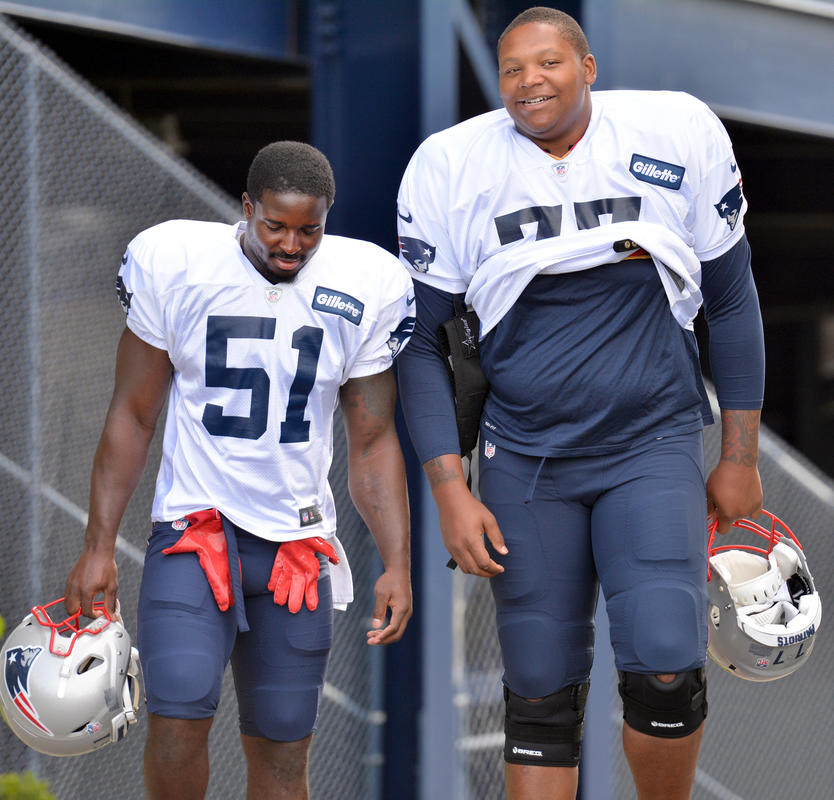 Colossal lineman Trent Brown seems able to fill void left by Nate Solder