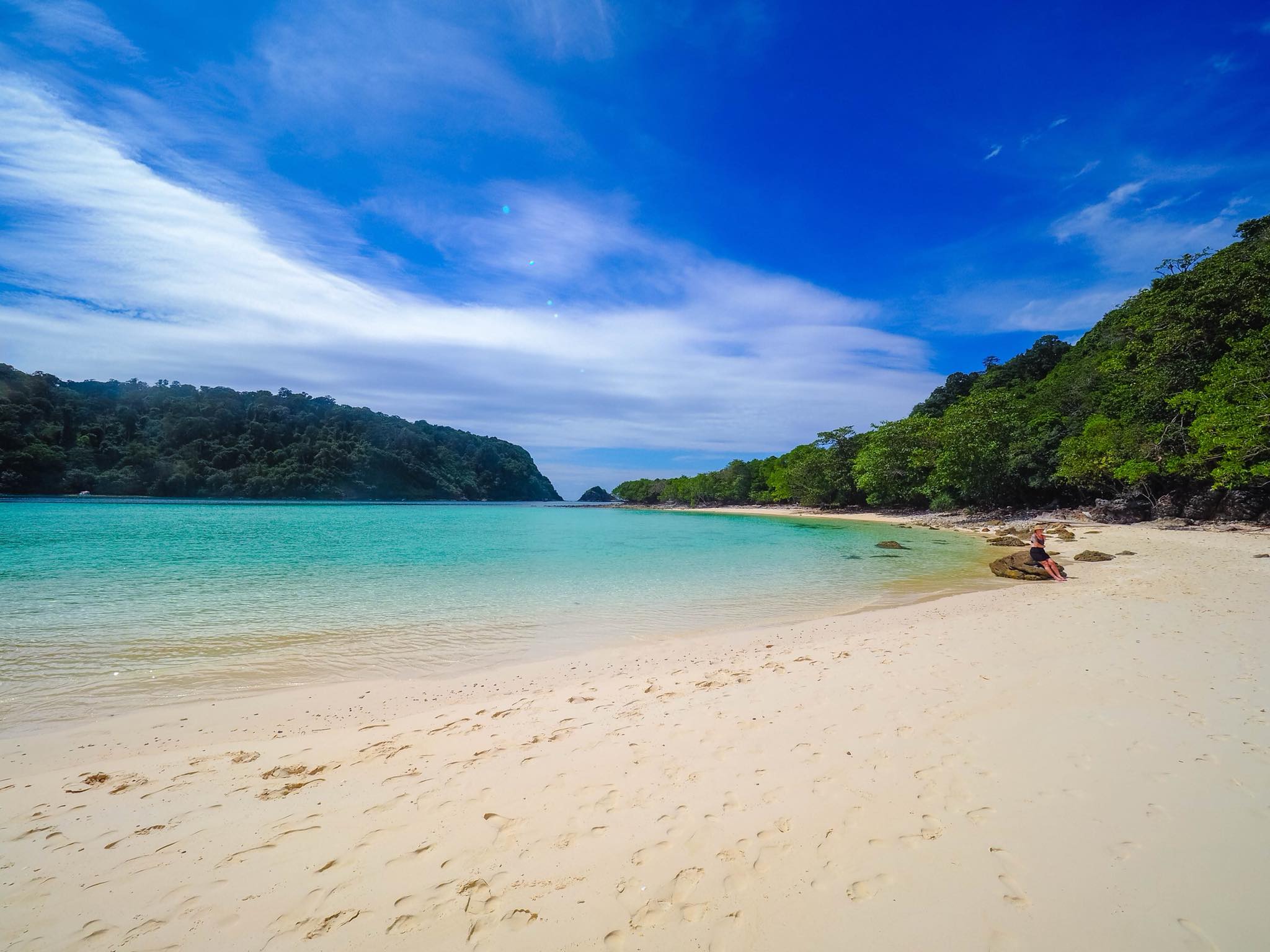 Visit Koh Rok which consists of Koh Rok Noi, Koh Rok Yai