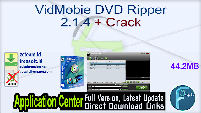 VidMobie DVD Ripper 2.1.4 + Crack_ ZcTeam.id