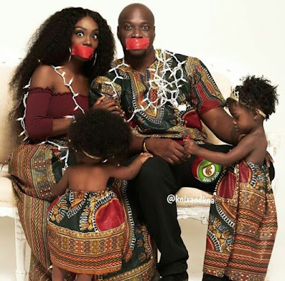 Check out this lovely ankara themed family photo shoot