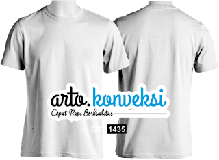 Kaos Polos Hitam Depan Belakang