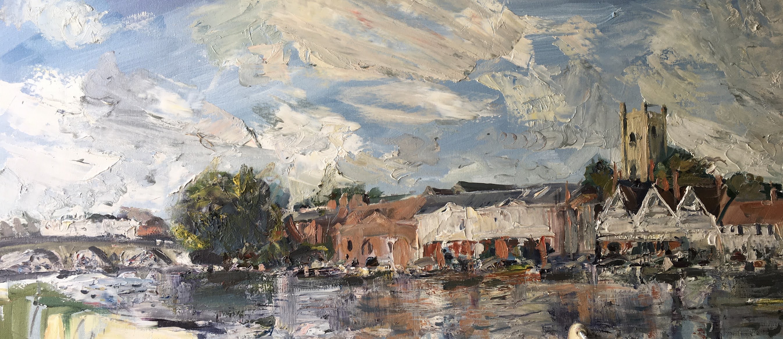 Richard Grinter Paintings for Sale HenleyonThames bridge