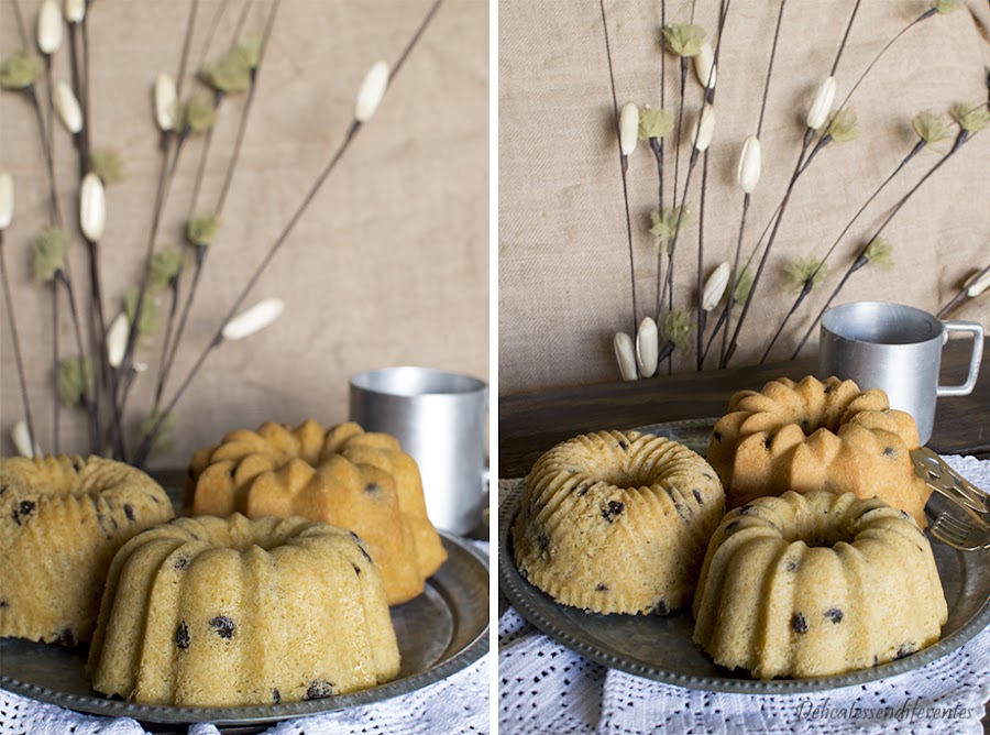 bundt cake de coco y chocolate