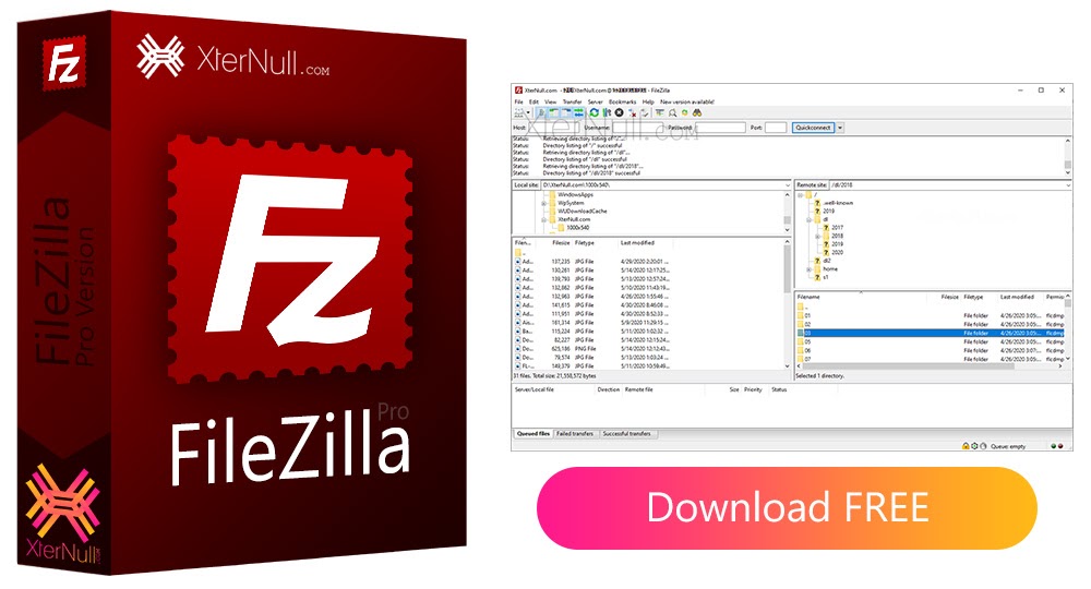 تحميل وتثبيت برنامج FileZilla Pro 2021 مجانا