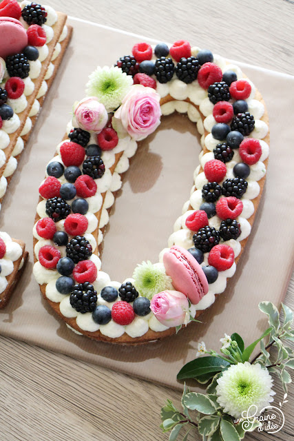 Number Cake Fruits Rouges 10 ans Recette Facile Rapide Pas chère Idée Mûre Myrtille Framboise Cuisine Addict Cuisineaddict Une Graine d'Idée