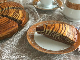 Zebra Kek / Kişniş Otu Zebra Kek Tarifi, Kek tarifleri, Kolay, Pratik, Nefis, Kişniş, Çay, Tatlı
