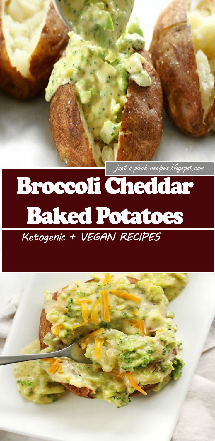 Broccoli Cheddar Baked Potatoes Just A Pinch Recipes