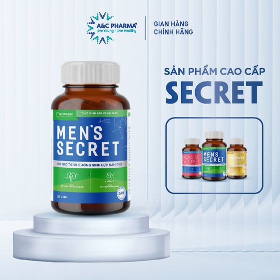 HỖ TRỢ TĂNG CƯỜNG SINH LỰC NAM GIỚI MEN’S SECRET – A&C PHARMA