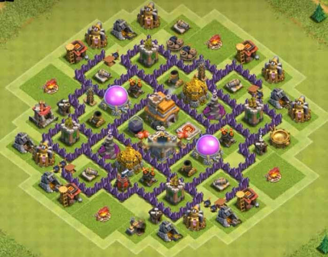 Base Town Hall 7 Clash of Clans Trophy