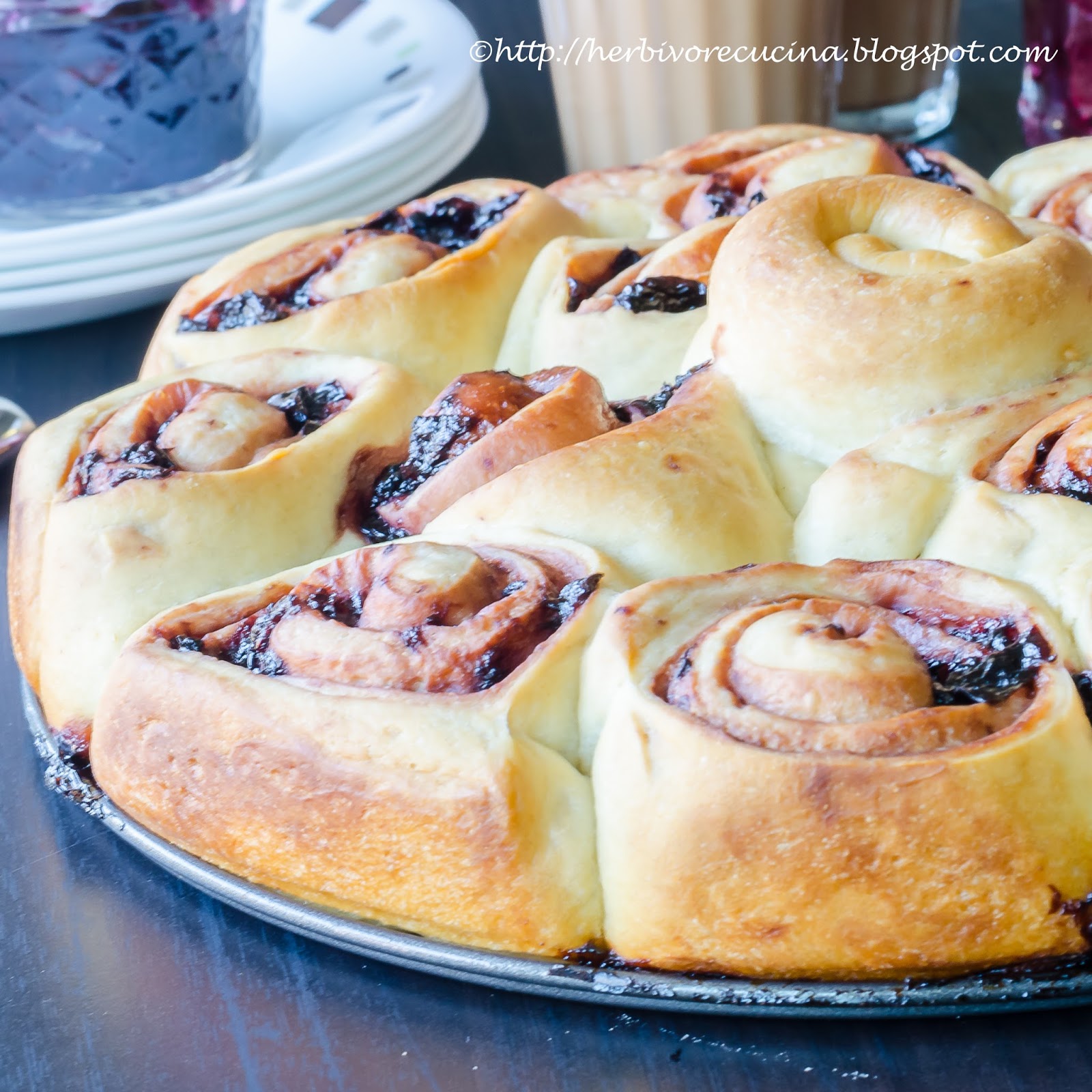 Herbivore Cucina Cherry Jam filled Swirl Bread