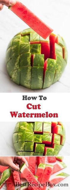 How to cut watermelon? Easy way to slilce watermelon into sticks in two ways. How to slice and serve watermelon for easy eating. Best way to cut watermelon