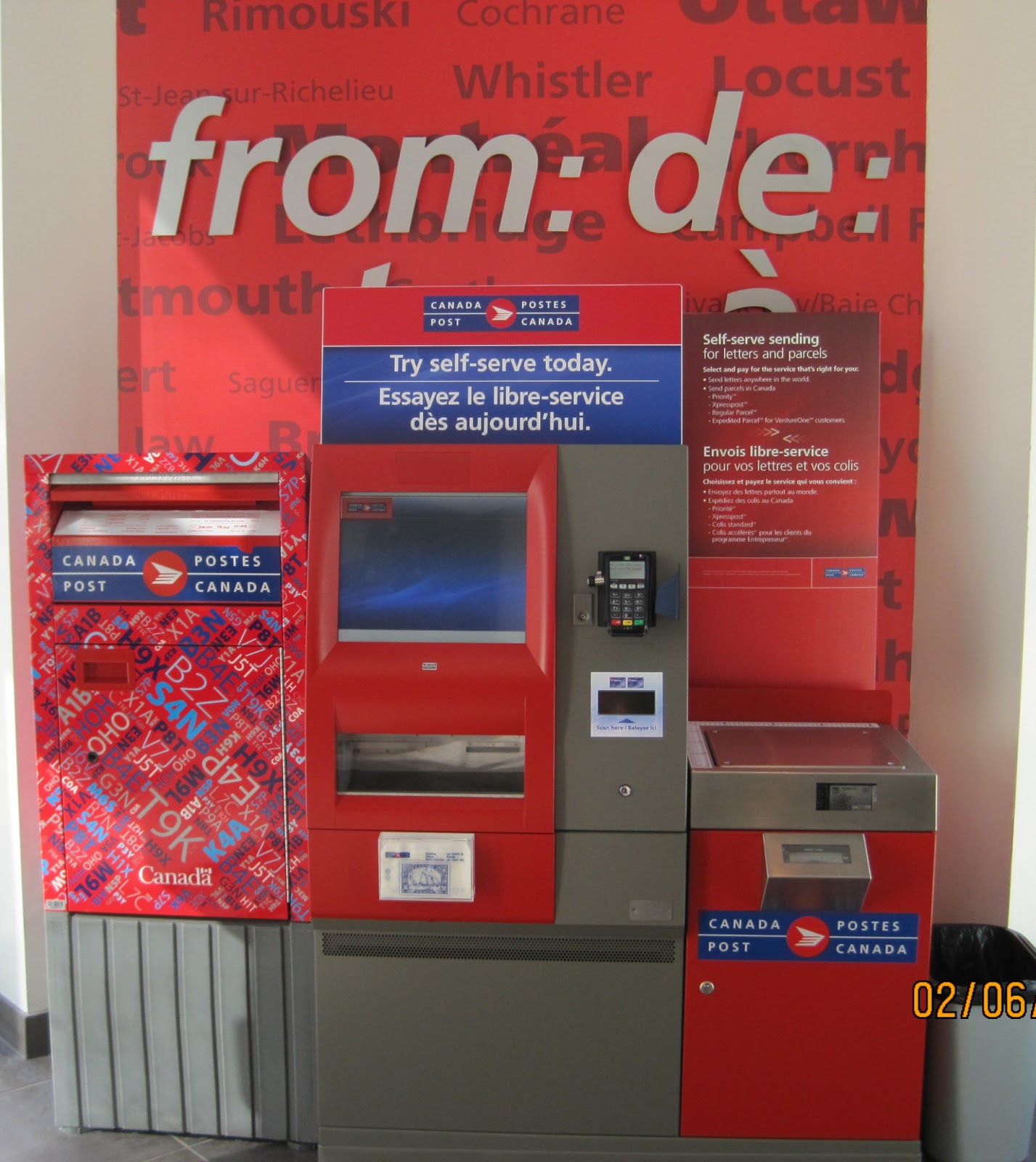 Postal History Corner Canadian ATM Stamp Vending Kiosks 2012 2013