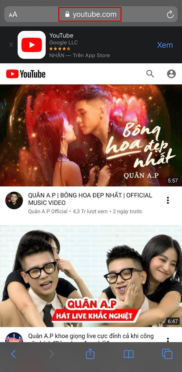 Cách nghe nhạc trên Youtube mà không cần mở màn hình