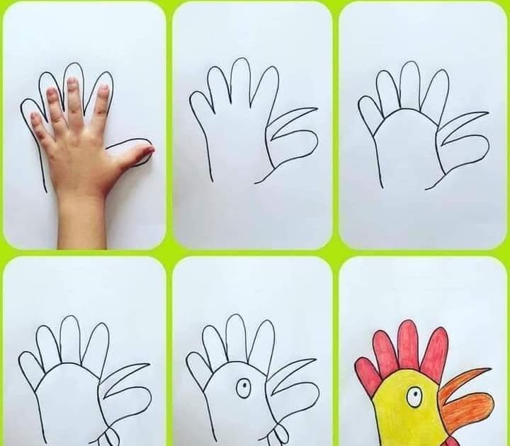  Top   imagen dibujos de animales con las palmas de las manos