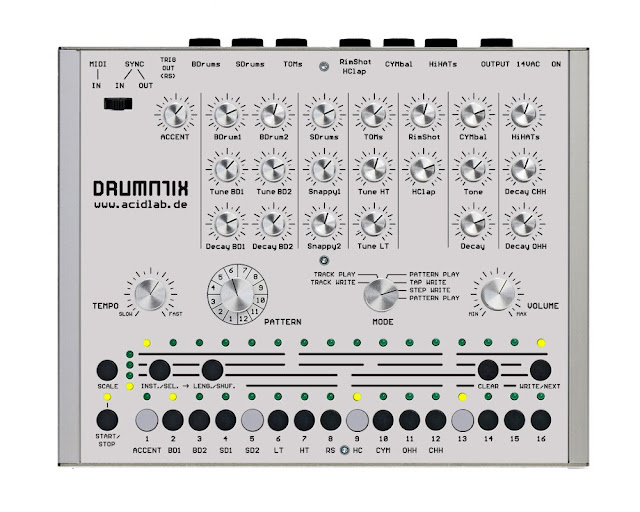 MATRIXSYNTH New acidlab Drumatix TR606+ Drum Machine in the Works