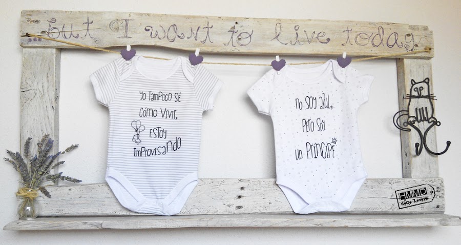 Bodys con frases para bebés HMMD Handmademaniadecor, regalo para el día del padre o para recién nacido. Baby body suits with phrases by HMMD, ideal for gifts