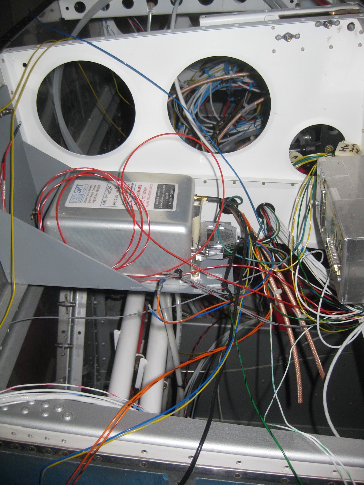 E's Van's RV-14A: Avionics: The big master wiring post.