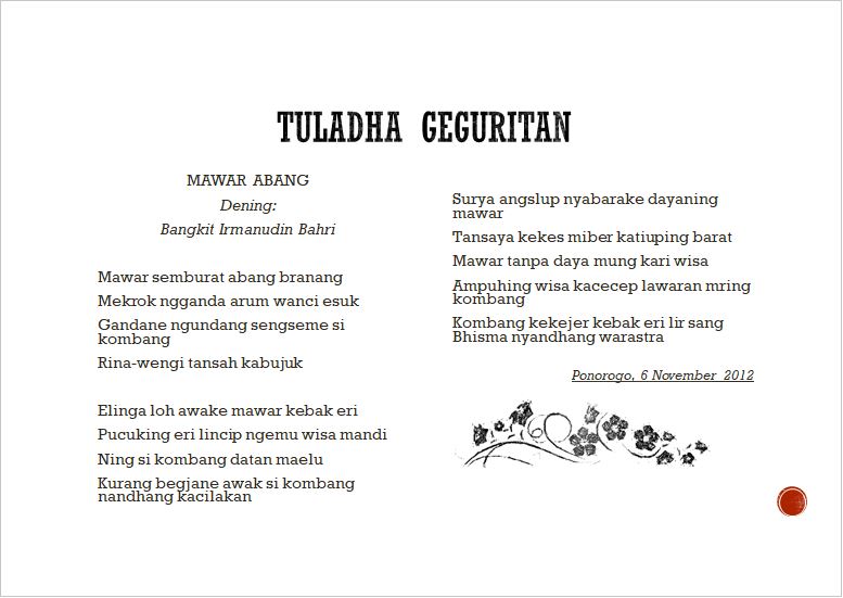 MATERI BAHASA JAWA KELAS 7 GEGURITAN SASANA WIDYA GURU