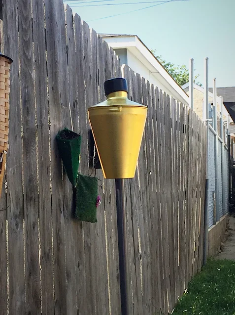 mid-century tiki lantern