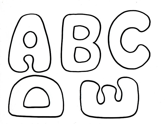 Cantinho da tia Lu: Moldes de letras para mural