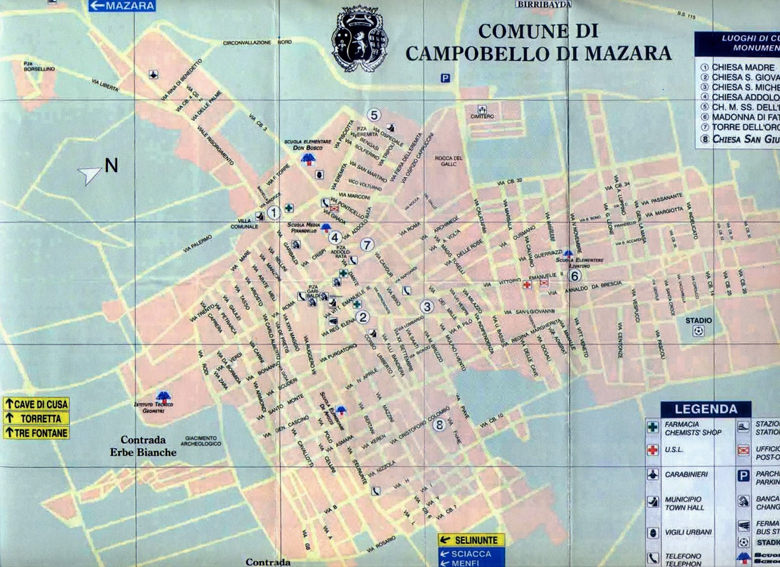 Campobellotweet CAMPEBELLO DI MAZARA Le Mappe Cartina di una volta