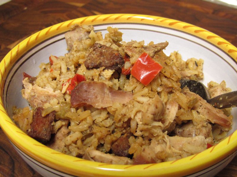 Fresh Brioche Chicken and Dirty Rice