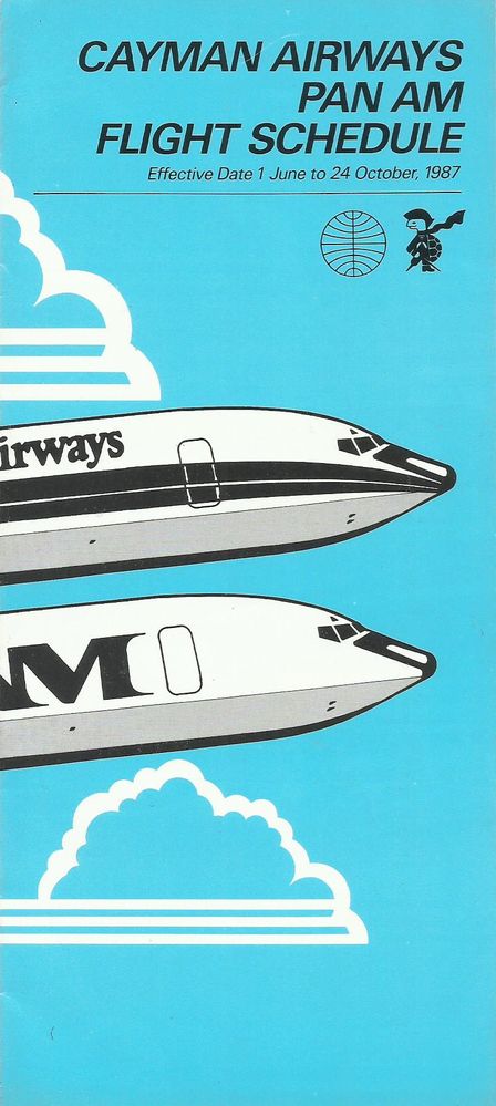Airline memorabilia: Cayman Airways / Pan Am (1987) [completo]