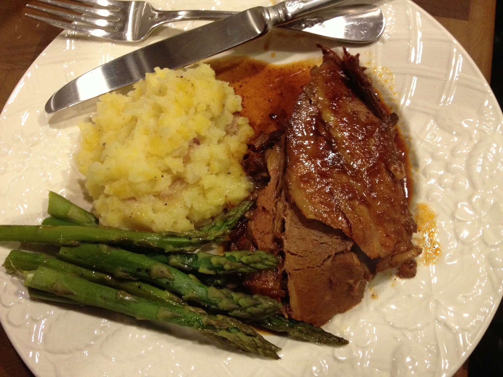 Life on the Food Chain Retro Beef Brisket with Chili Sauce, Onion Soup