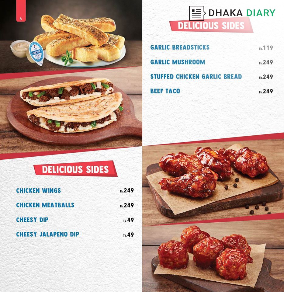 Domino’s Pizza Bangladesh contact number & Menu All Dhaka info