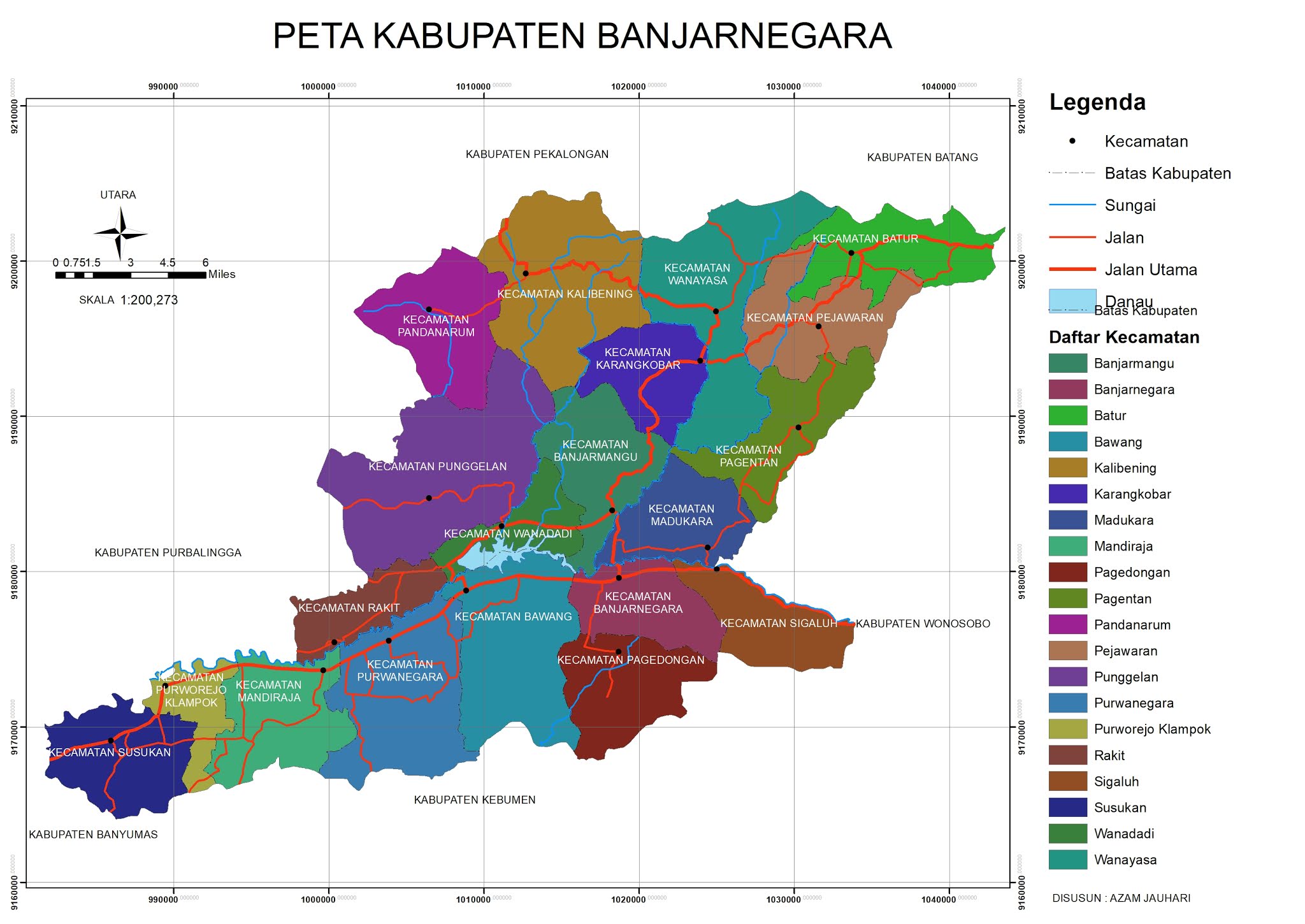 PETA KABUPATEN BANJARNEGARA
