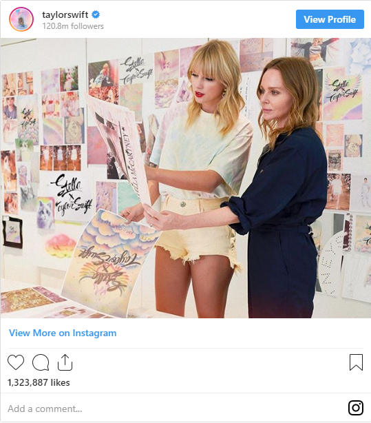 Taylor Swift uncovers new style collab with Stella McCartney