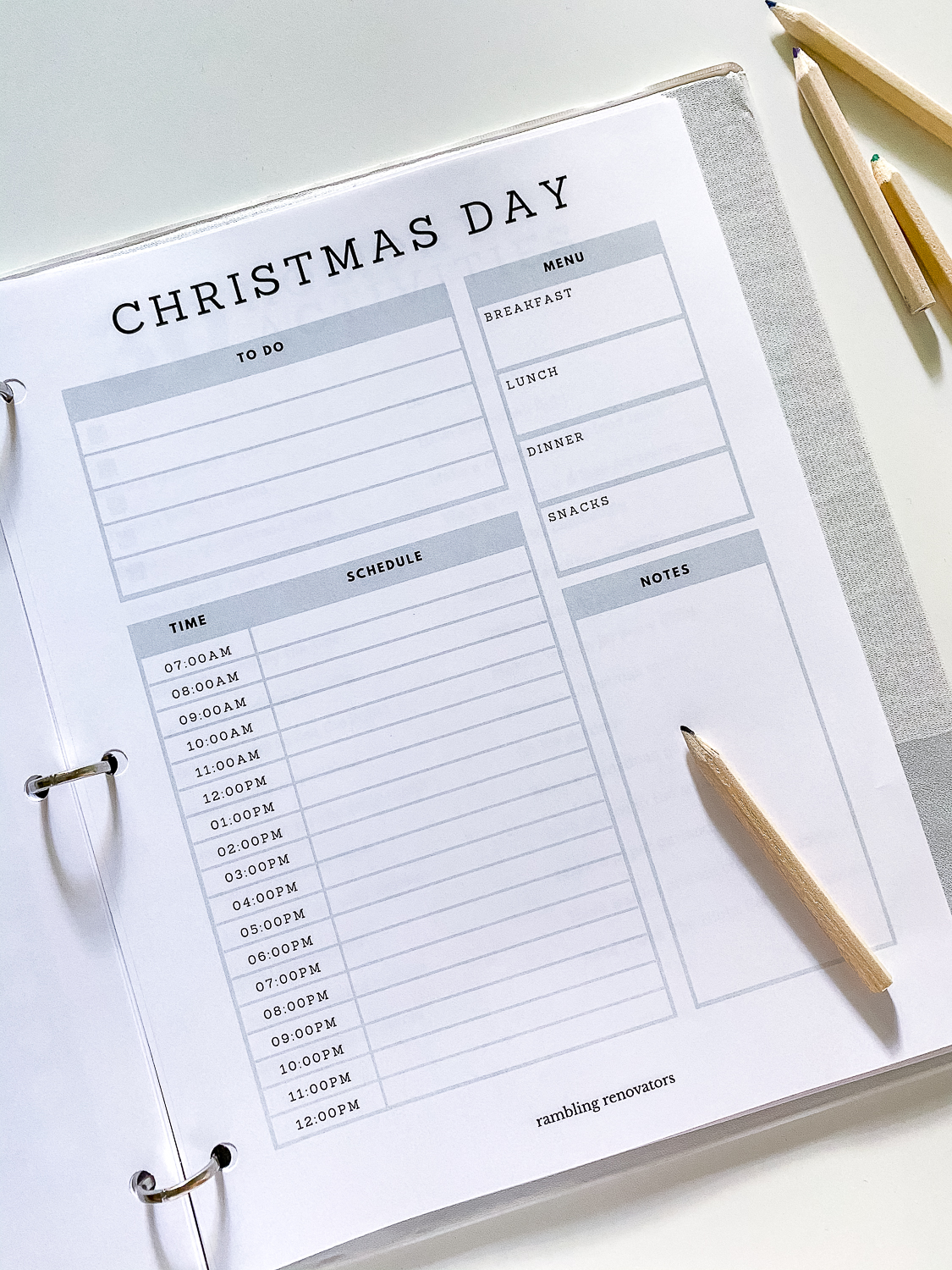 christmas planner, christmas planner 2020, holiday planner, gift list, christmas organizer